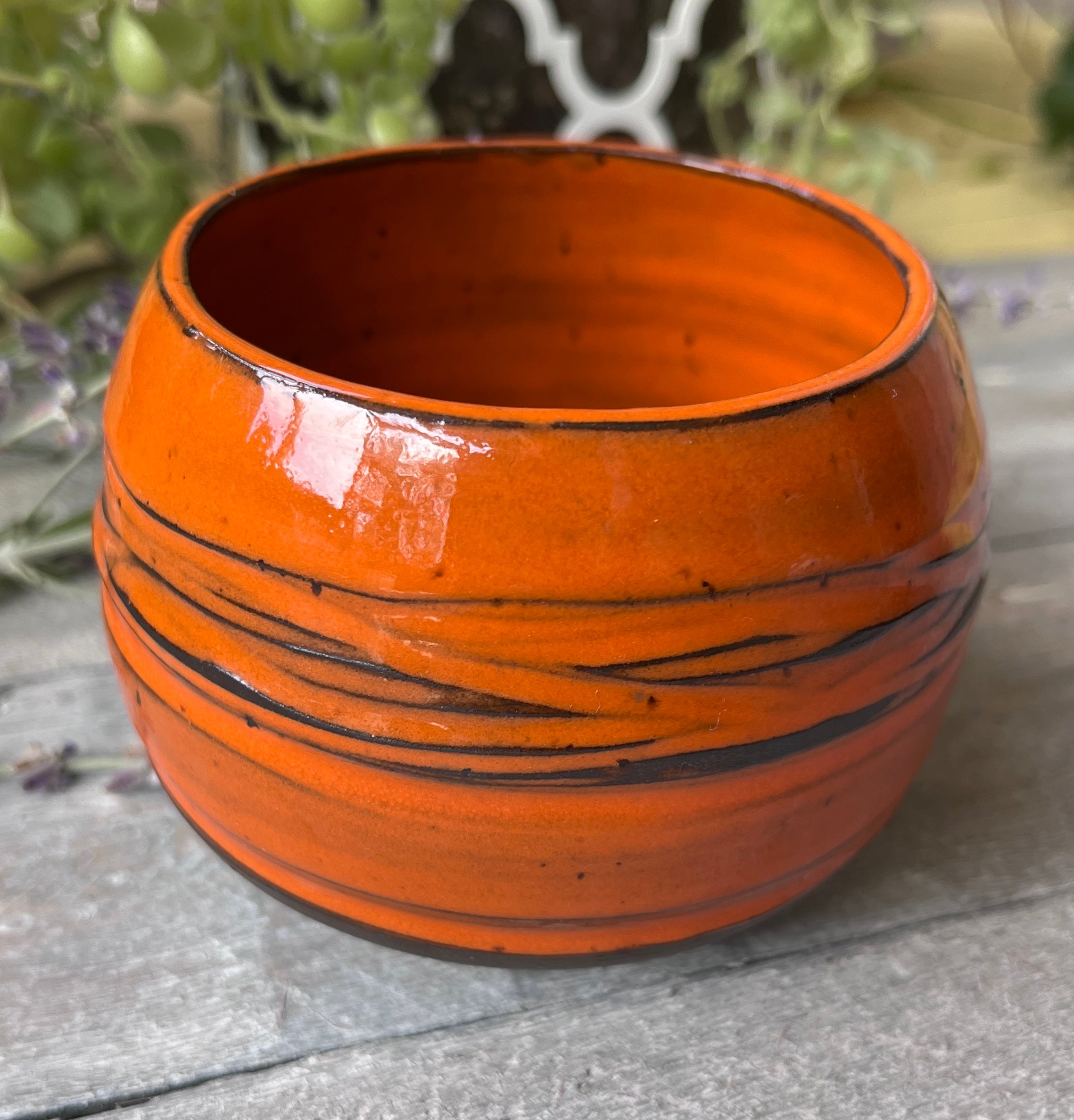Handmade Stoneware Vessel, Wheel-Thrown Pottery – Harvest
