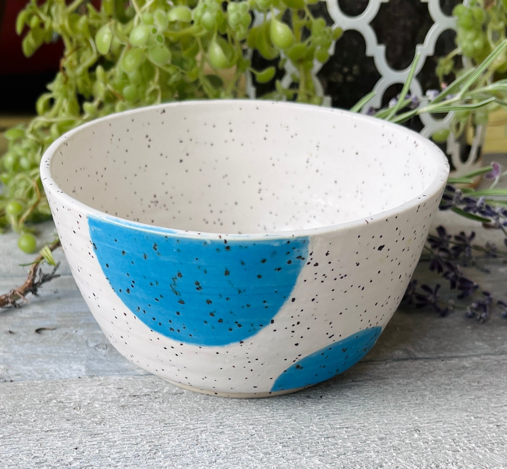 Handmade Stoneware Bowl, Wheel-Thrown Pottery – Skipping Stones