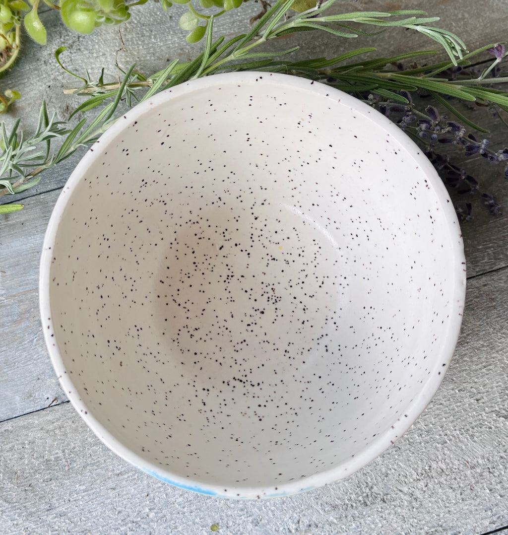 Handmade Stoneware Bowl, Wheel-Thrown Pottery – Skipping Stones
