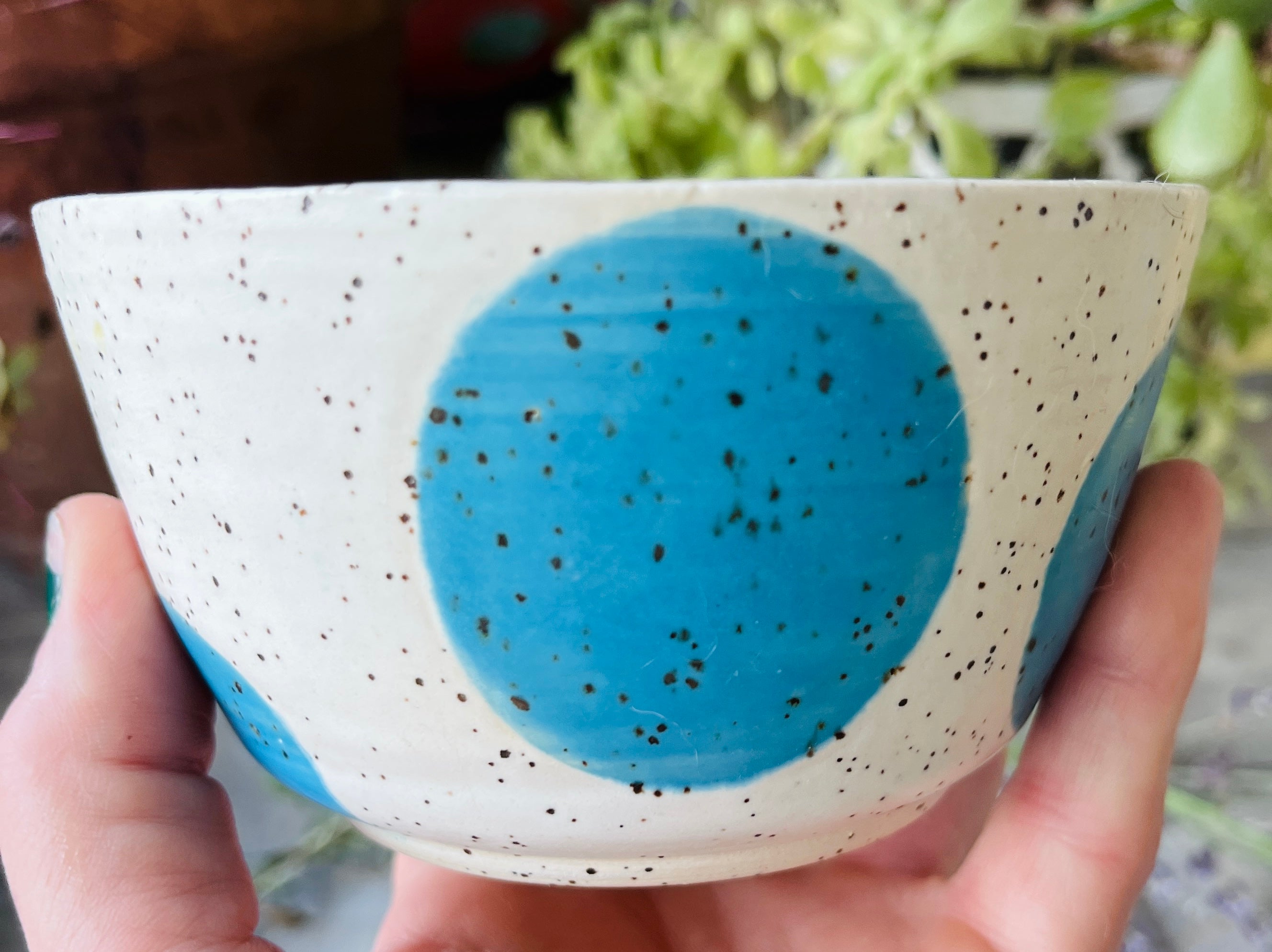 Handmade Stoneware Bowl, Wheel-Thrown Pottery – Skipping Stones