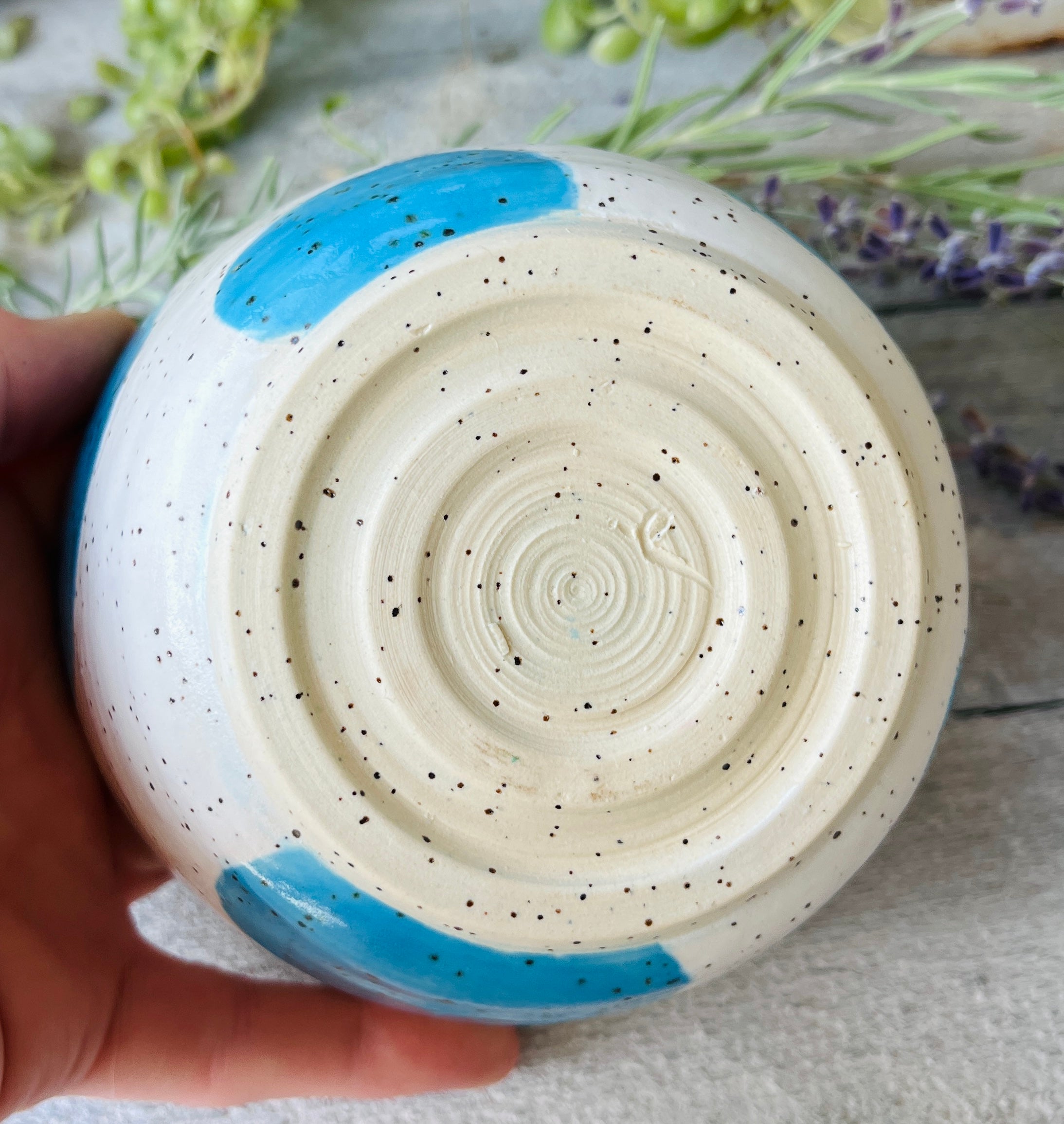Handmade Stoneware Bowl, Wheel-Thrown Pottery – Skipping Stones