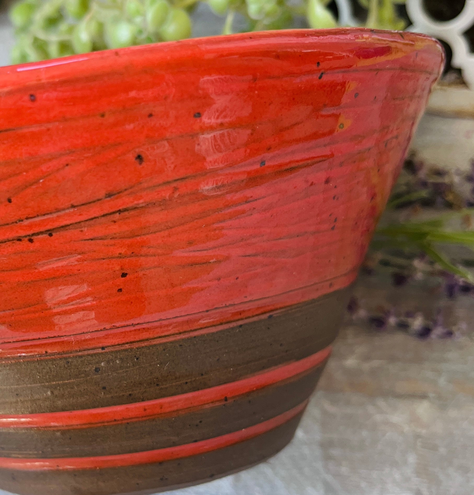 Handmade Stoneware Bowl, Wheel-Thrown Pottery – Poppy