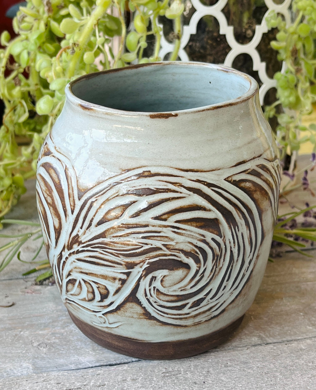 Handmade Stoneware Bowl, Wheel-Thrown Pottery – Woven Earth