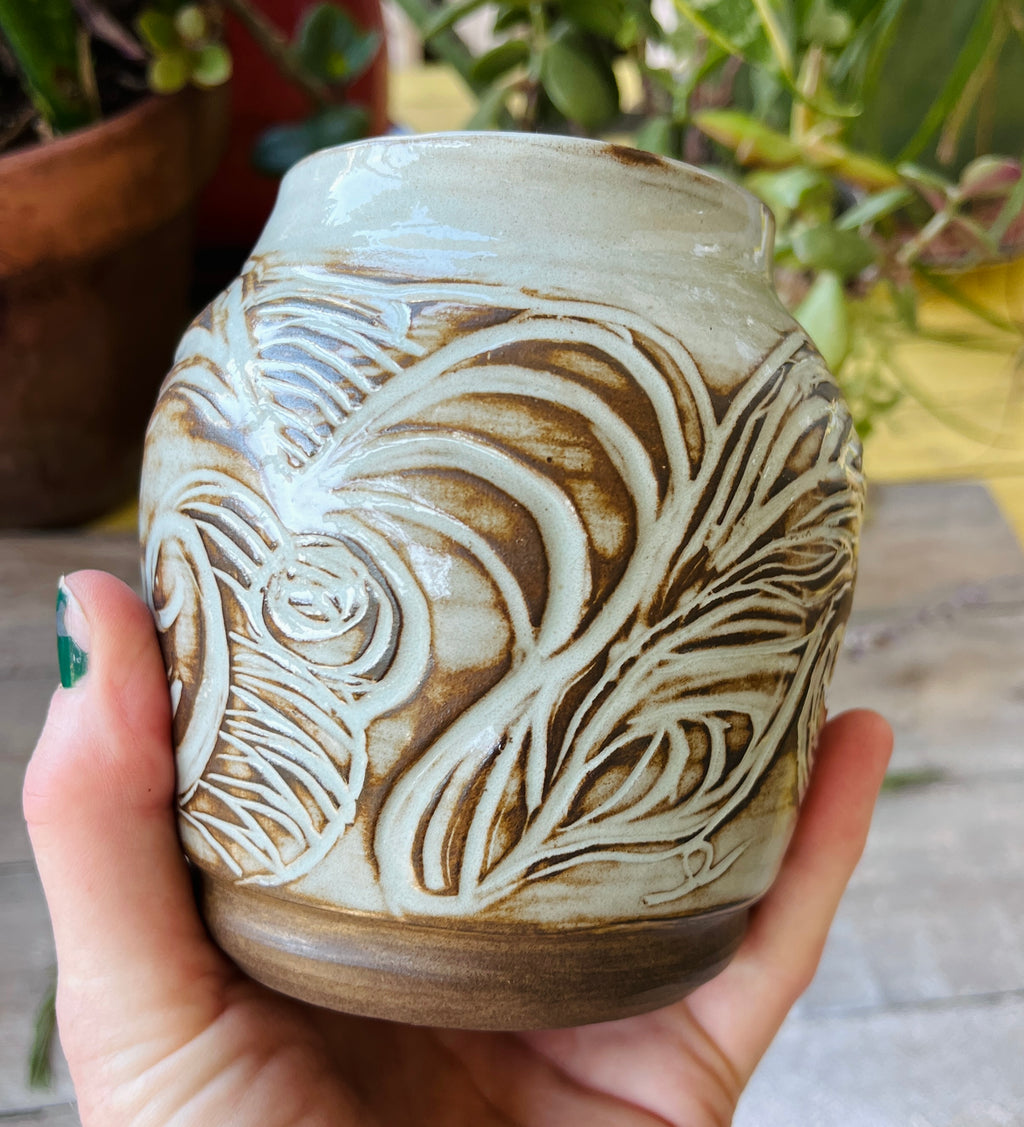 Handmade Stoneware Bowl, Wheel-Thrown Pottery – Woven Earth