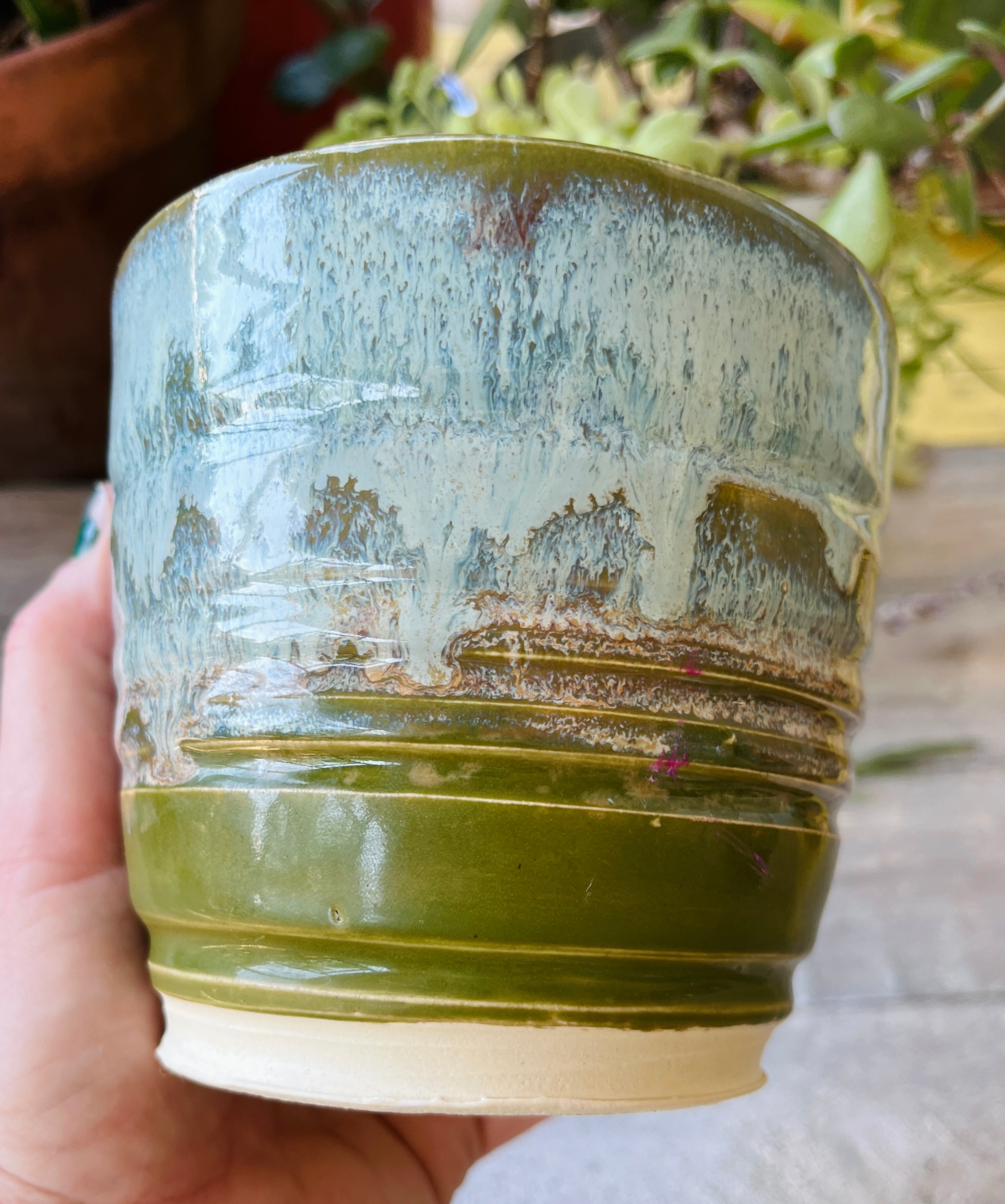 Handmade Stoneware Vessel, Wheel-Thrown Pottery – Morning Mist