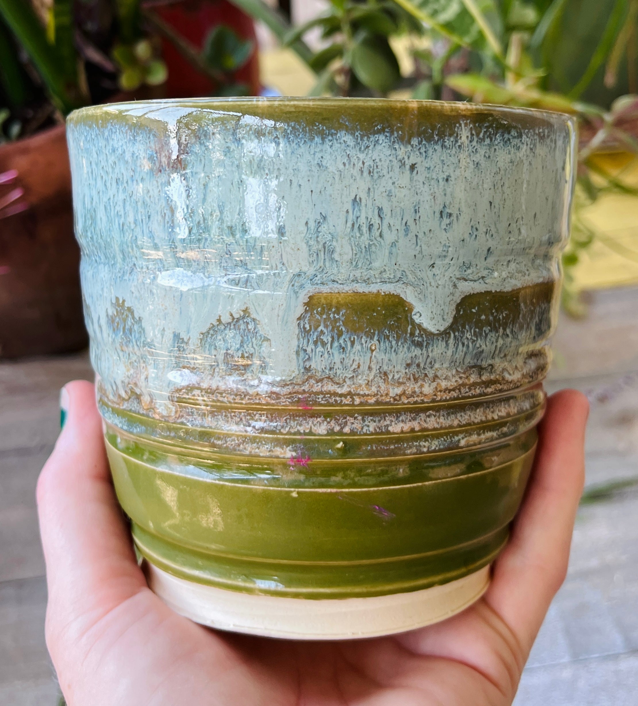 Handmade Stoneware Vessel, Wheel-Thrown Pottery – Morning Mist