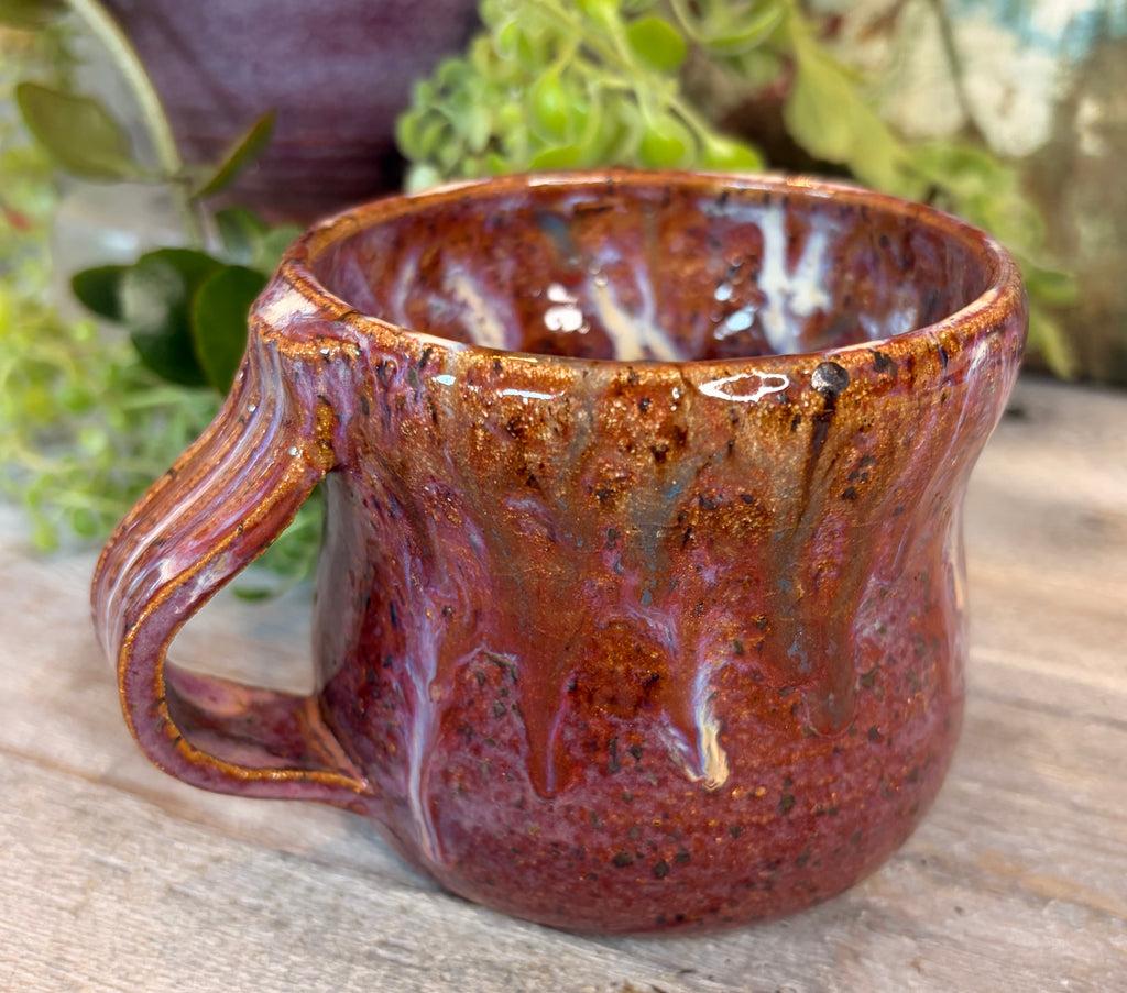 Wheel-Thrown Stoneware Coffee & Tea Mug – Wild Plum