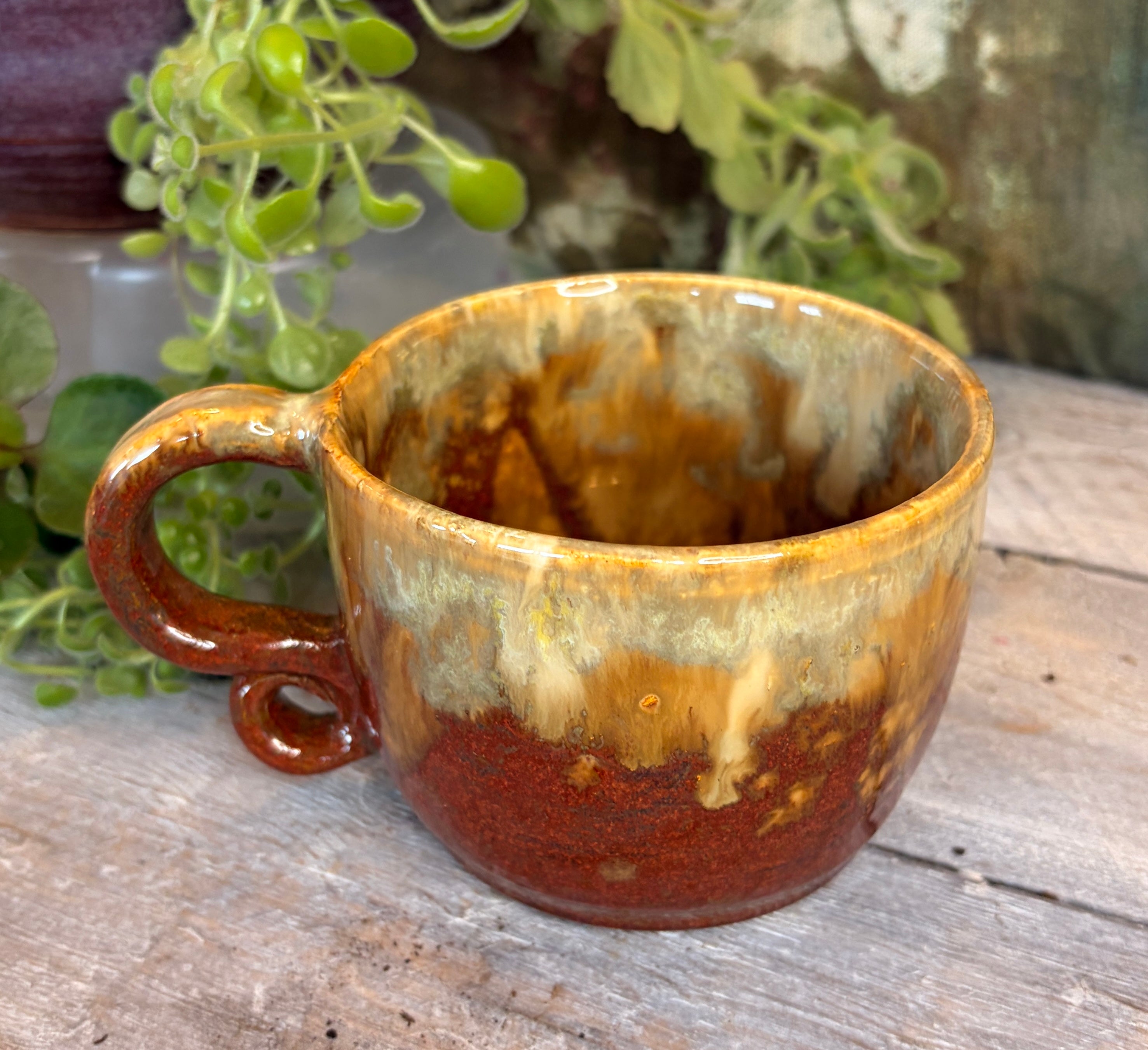 Wheel-Thrown Stoneware Coffee & Tea Mug – Painted Canyon