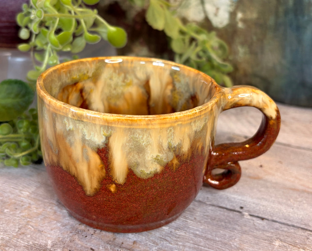 Wheel-Thrown Stoneware Coffee & Tea Mug – Painted Canyon