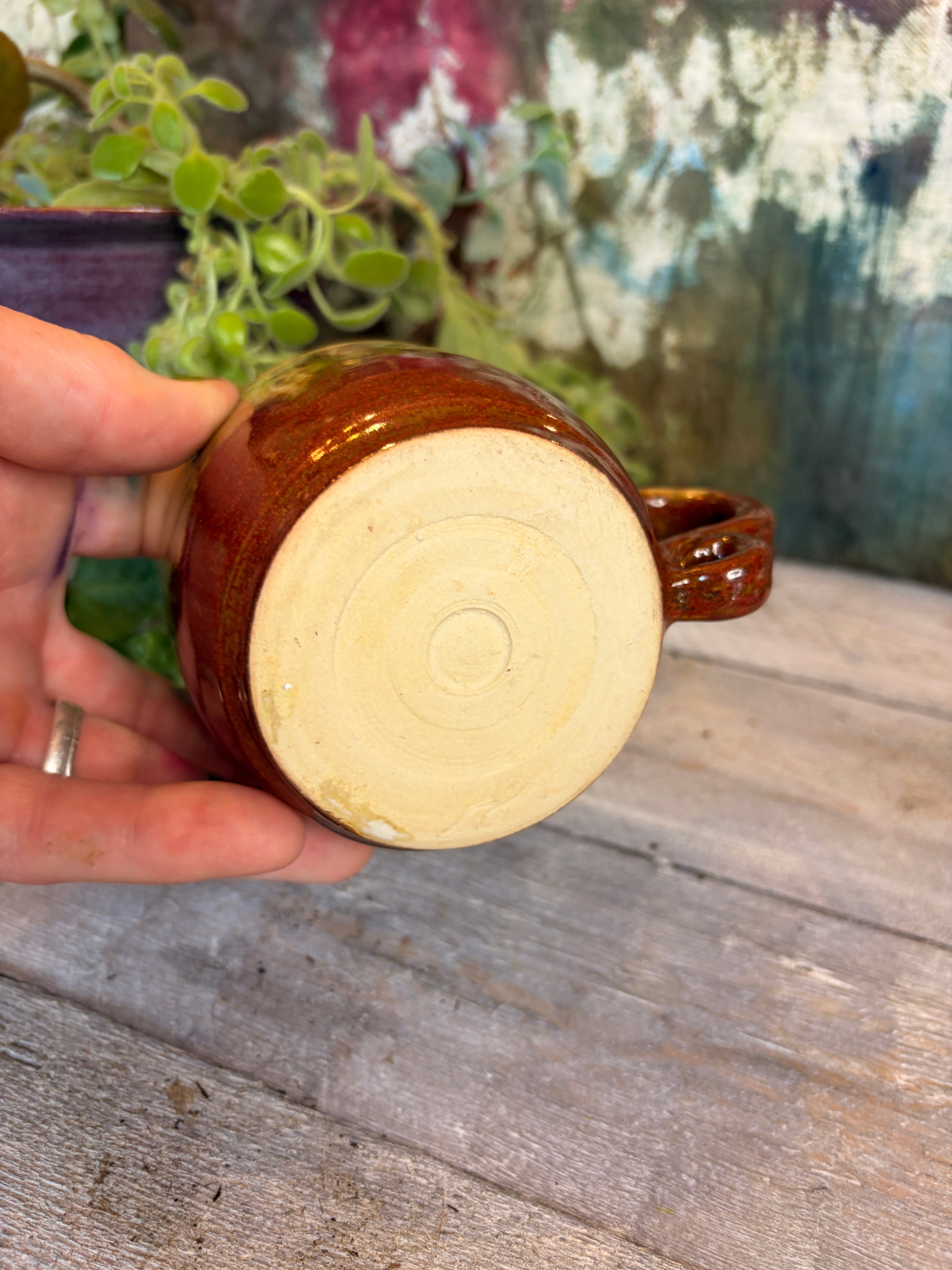 Wheel-Thrown Stoneware Coffee & Tea Mug – Painted Canyon