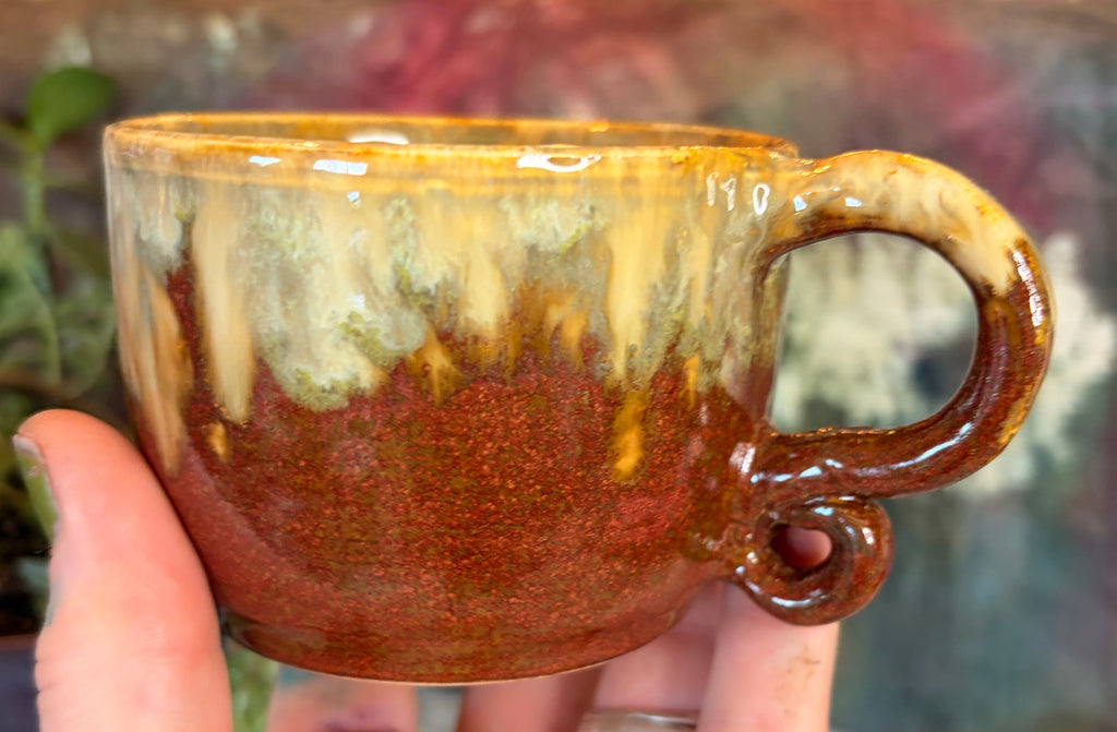 Wheel-Thrown Stoneware Coffee & Tea Mug – Painted Canyon