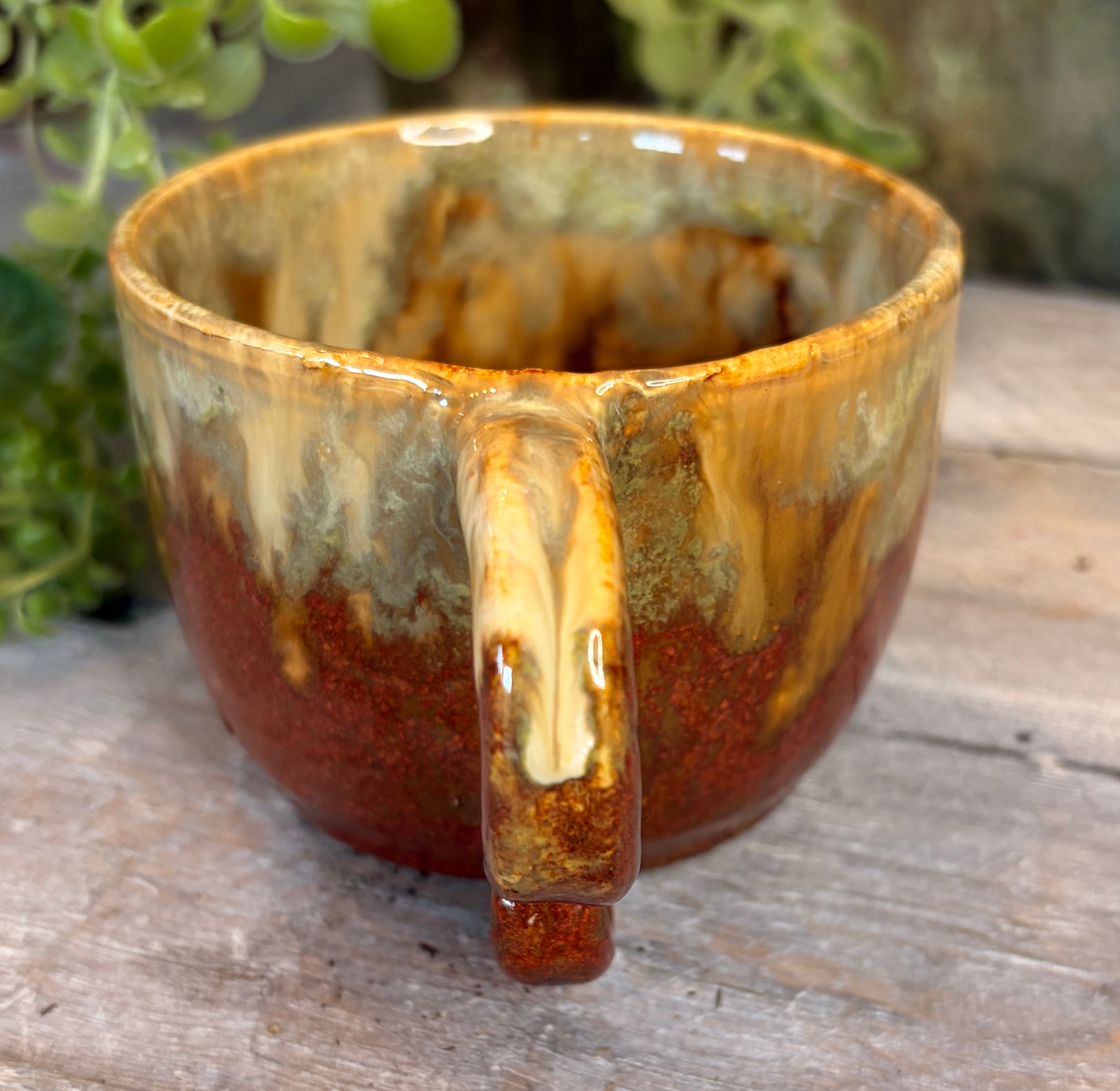 Wheel-Thrown Stoneware Coffee & Tea Mug – Painted Canyon