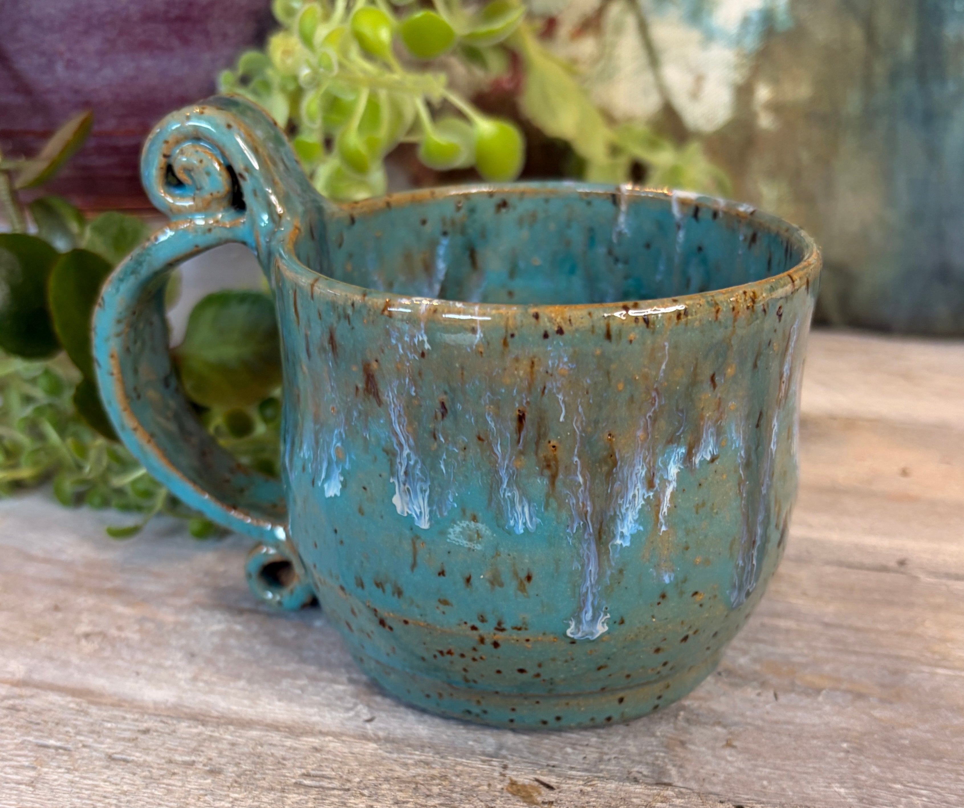 Wheel-Thrown Stoneware Coffee & Tea Mug – Hidden Cove