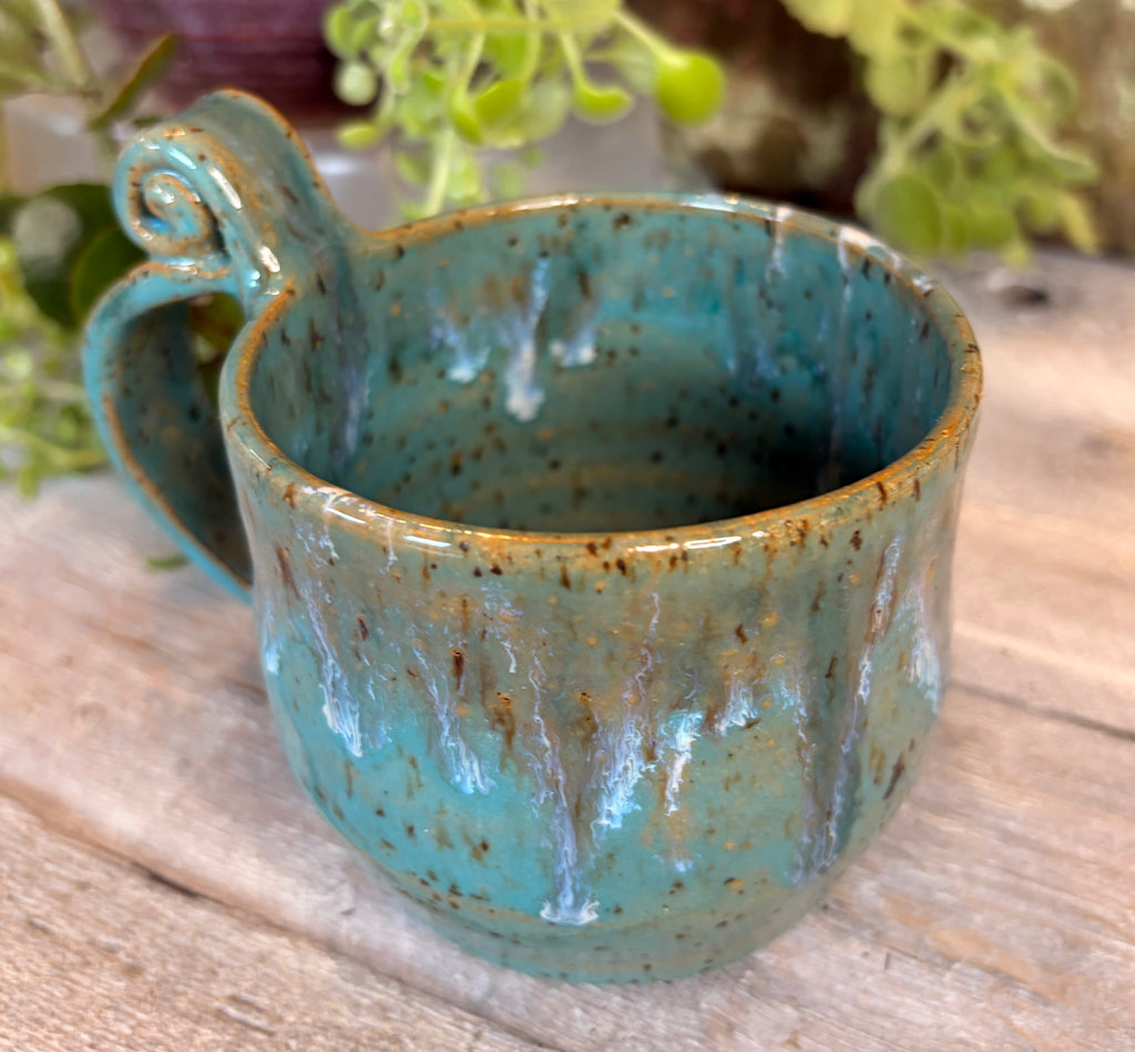 Wheel-Thrown Stoneware Coffee & Tea Mug – Hidden Cove