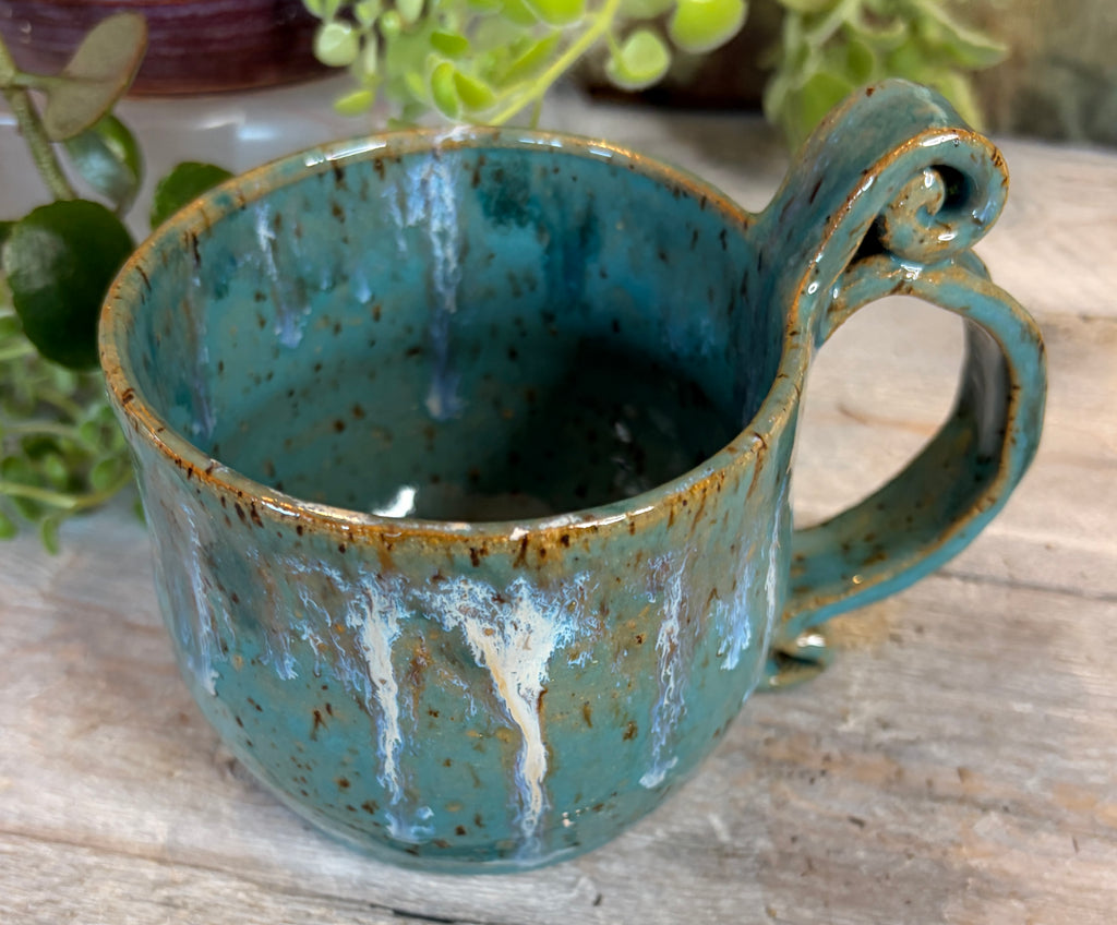 Wheel-Thrown Stoneware Coffee & Tea Mug – Hidden Cove