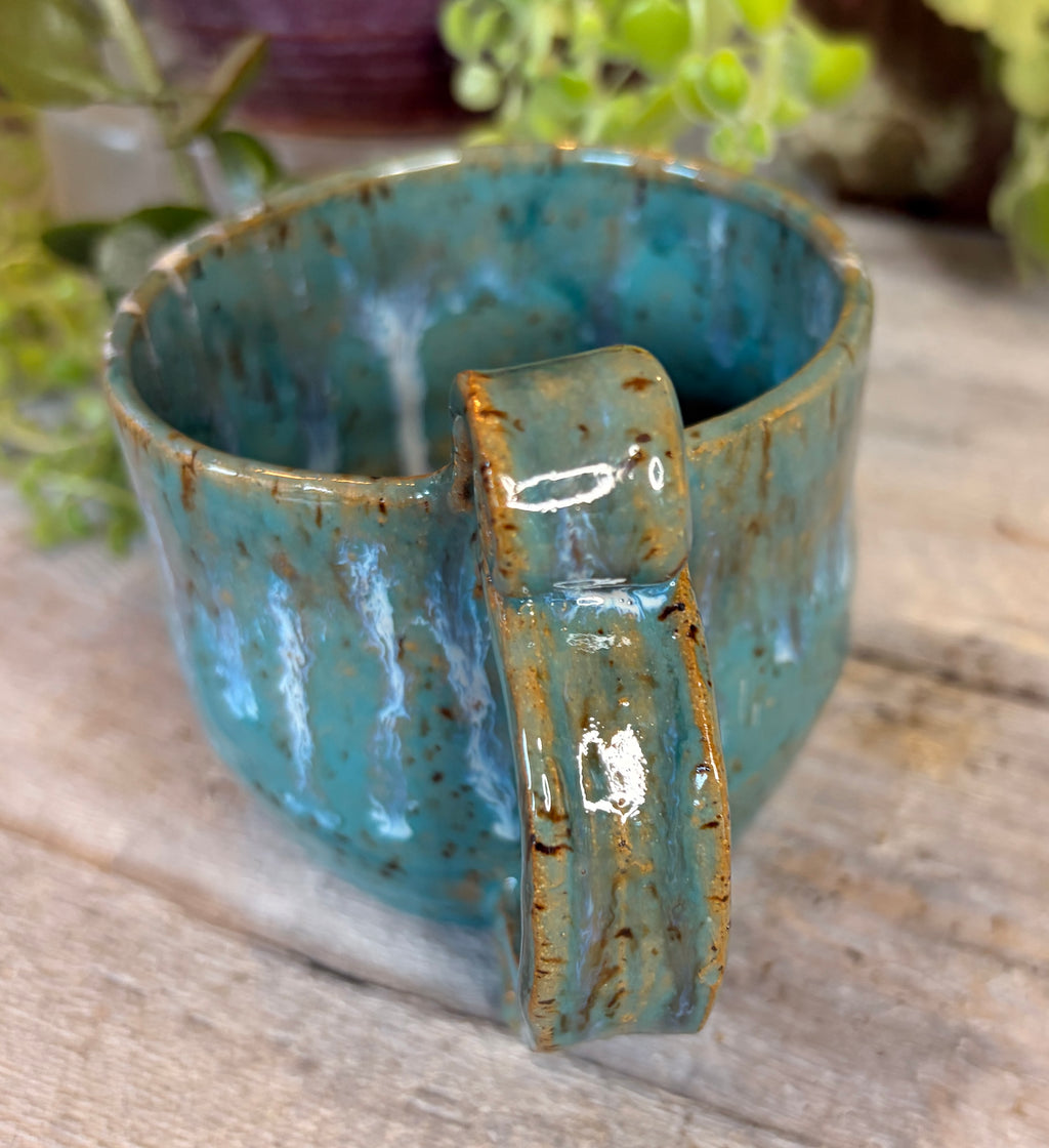Wheel-Thrown Stoneware Coffee & Tea Mug – Hidden Cove