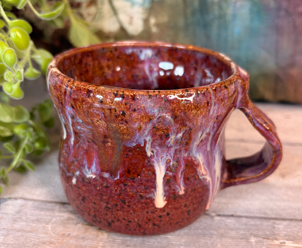 Wheel-Thrown Stoneware Coffee & Tea Mug – Wild Plum